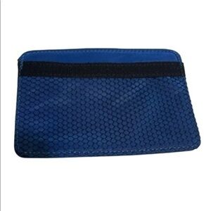 14Th & Union blue pouch luggage ID bag credit card holder wallet NWT